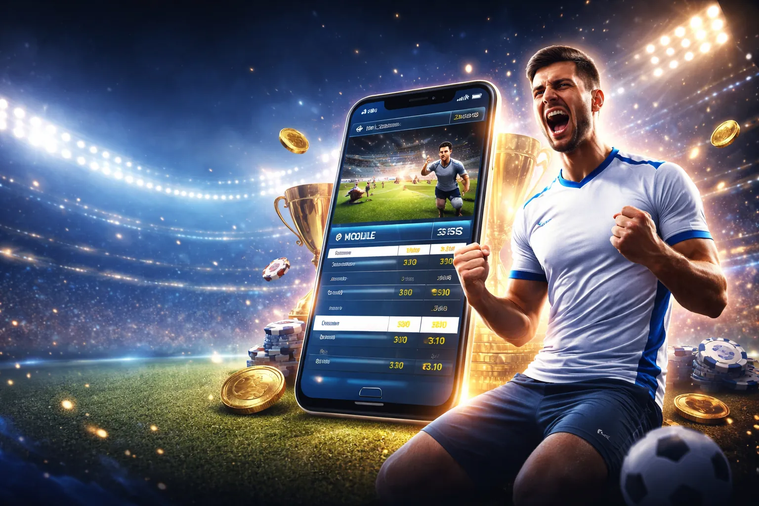 Sân vận động sôi động với biểu tượng 18win1