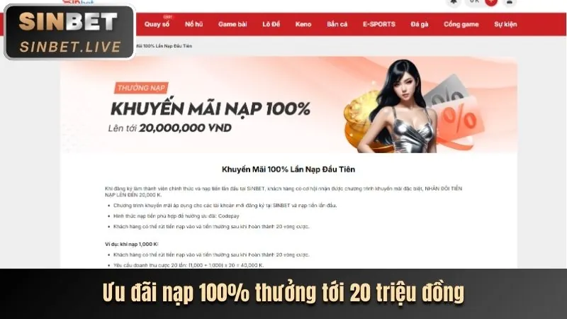 Hoàn trả không giới hạn 18win1